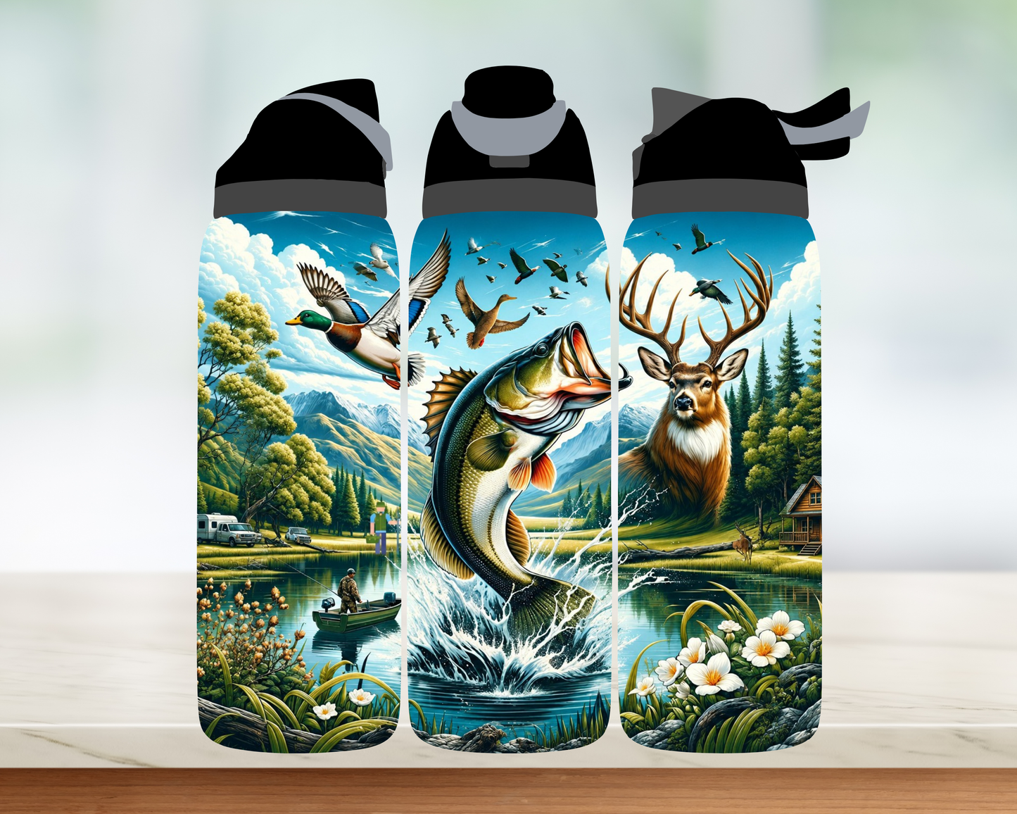 Bouteille style Owala - Chasse et pêche