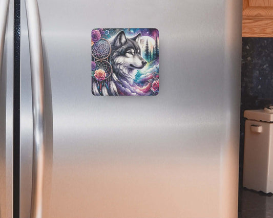 Aimant 3 po x 3 po - Loup