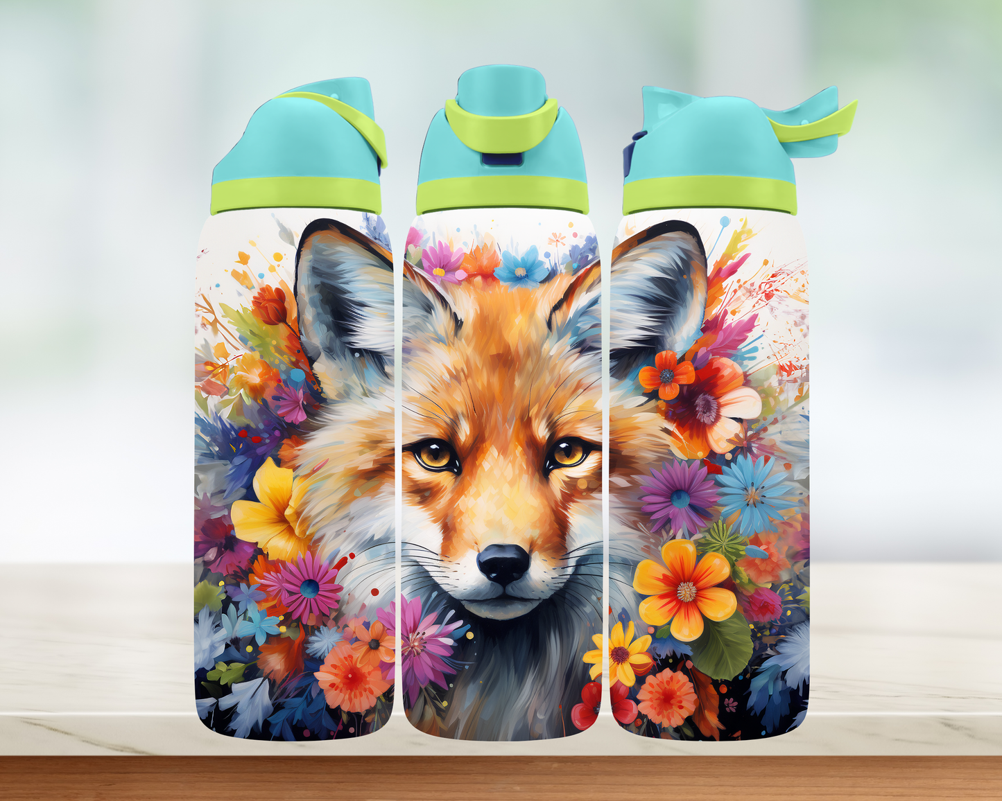 Bouteille style Owala - renard