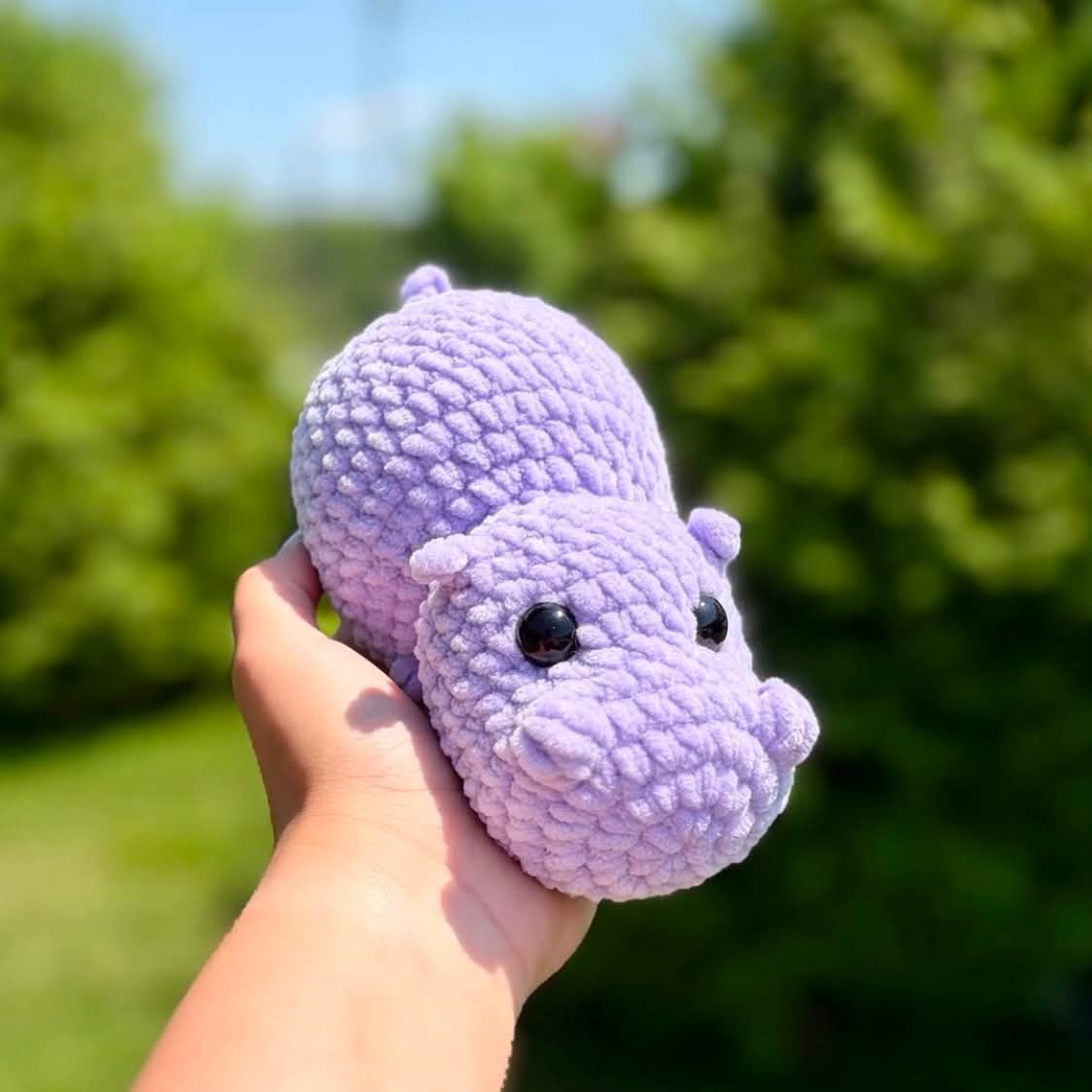 Hippopotame en tricot - Doux coton