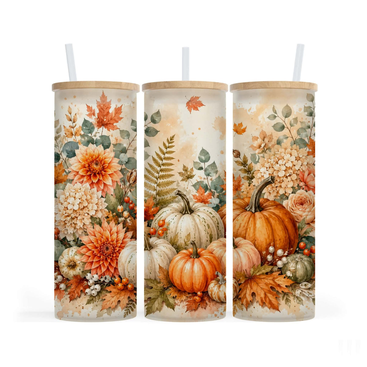Verre givré 25 oz - Citrouilles
