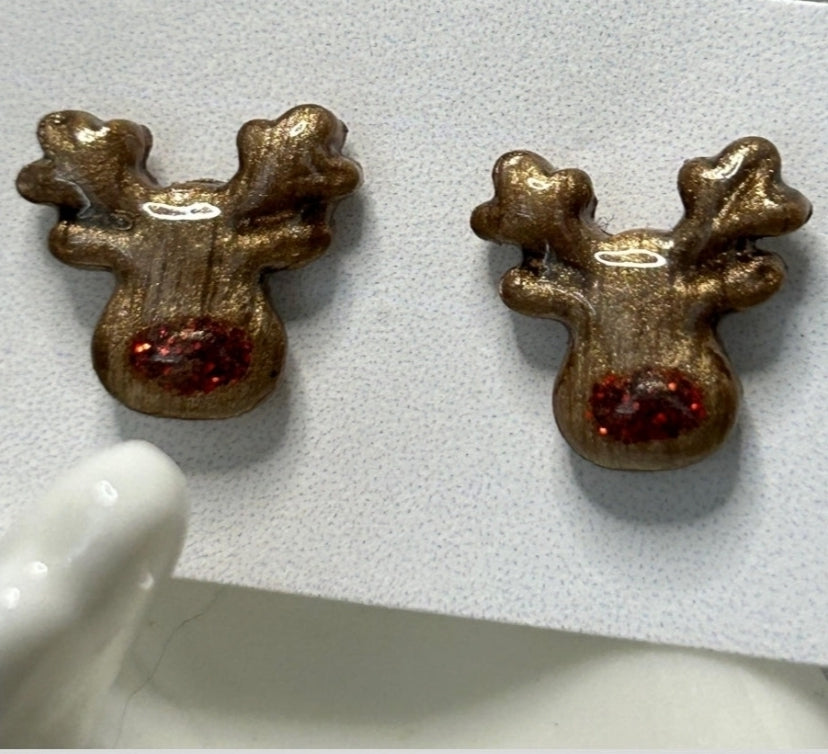 Boucles d'oreilles  - Renne