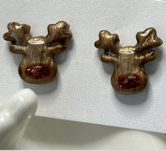 Boucles d'oreilles  - Renne