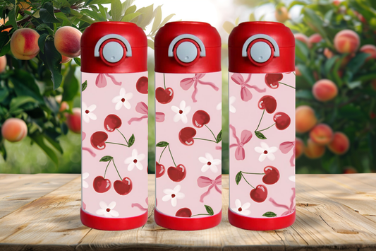Bouteille enfant 12 oz - Cerises Rouges