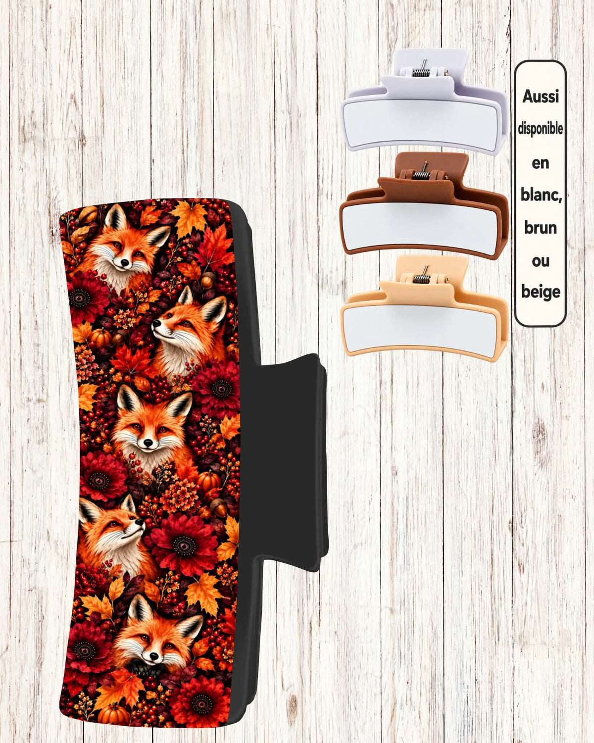 Pince cheveux XL - Renards