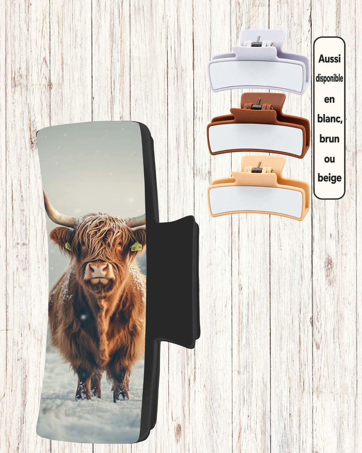 Pince cheveux XL - Vache Highland