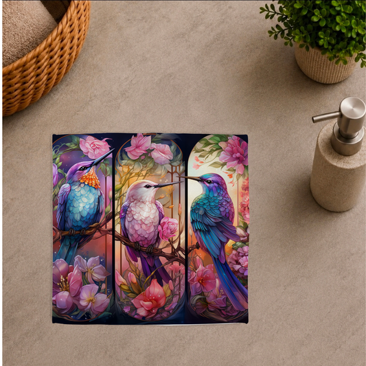 Débarbouillette ultra douce - Colibris