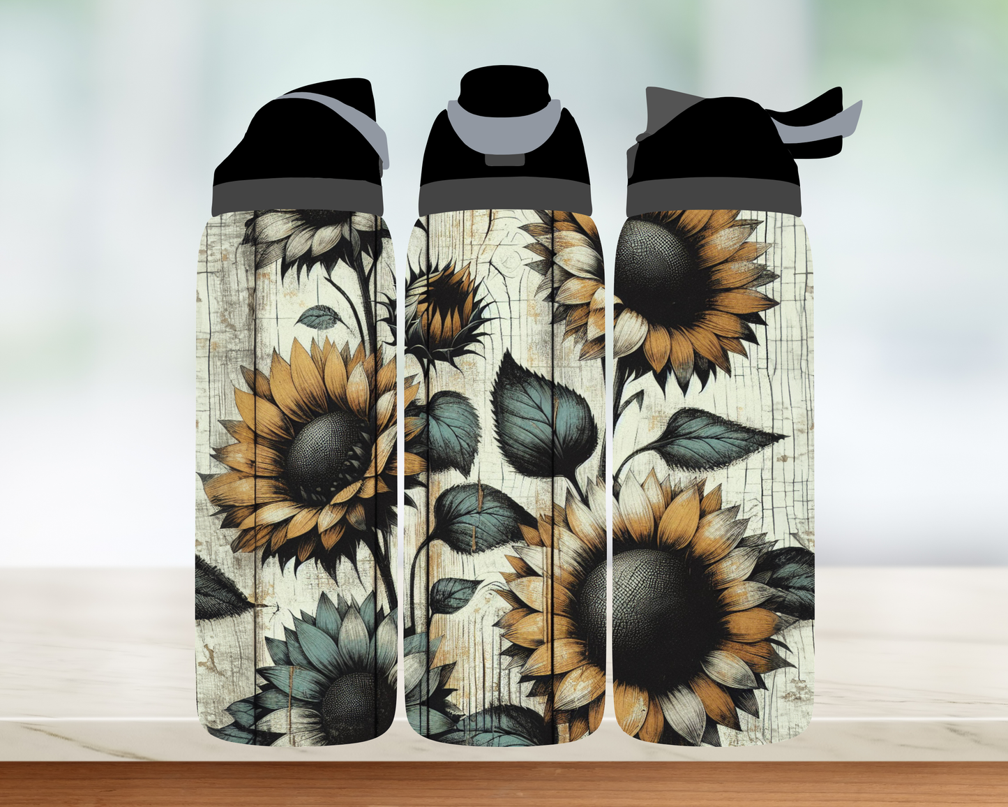 Bouteille style Owala - Tournesol