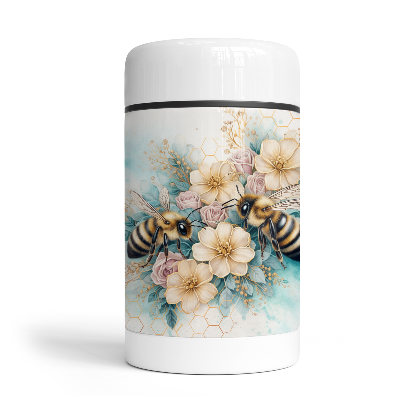 Thermos repas - Abeilles fleurs