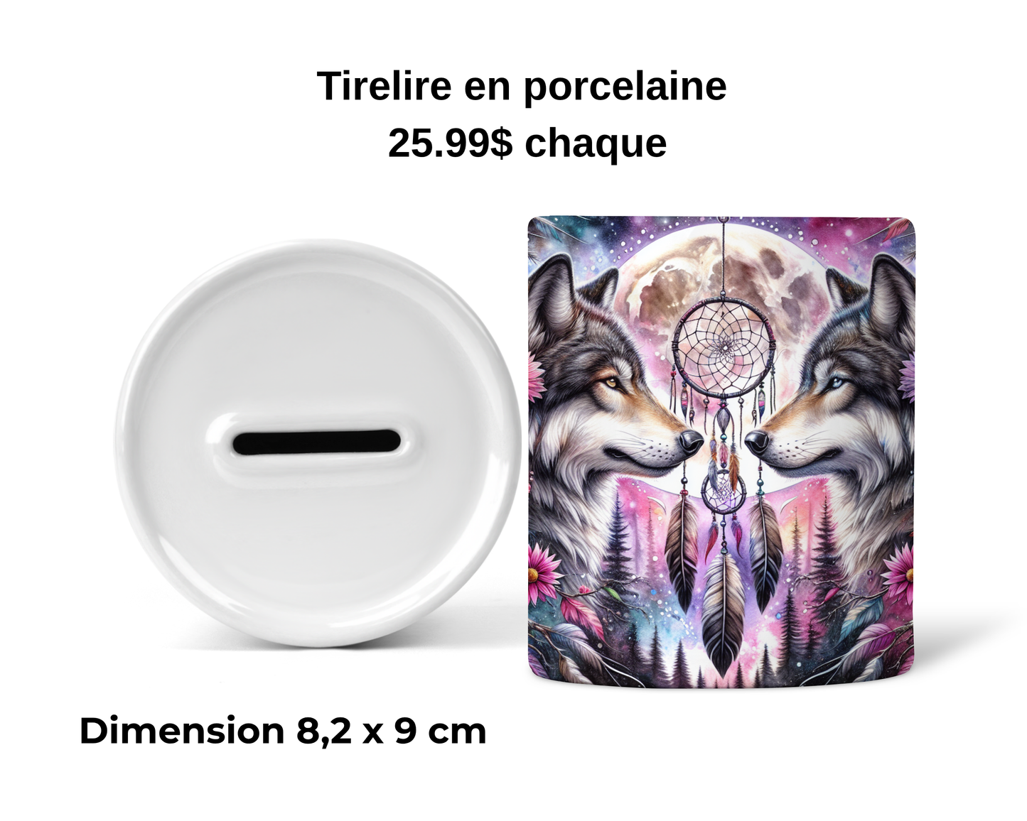 Tirelire - Loup