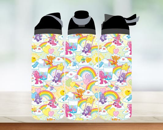 Bouteille style Owala - Ourson arc-en-ciel