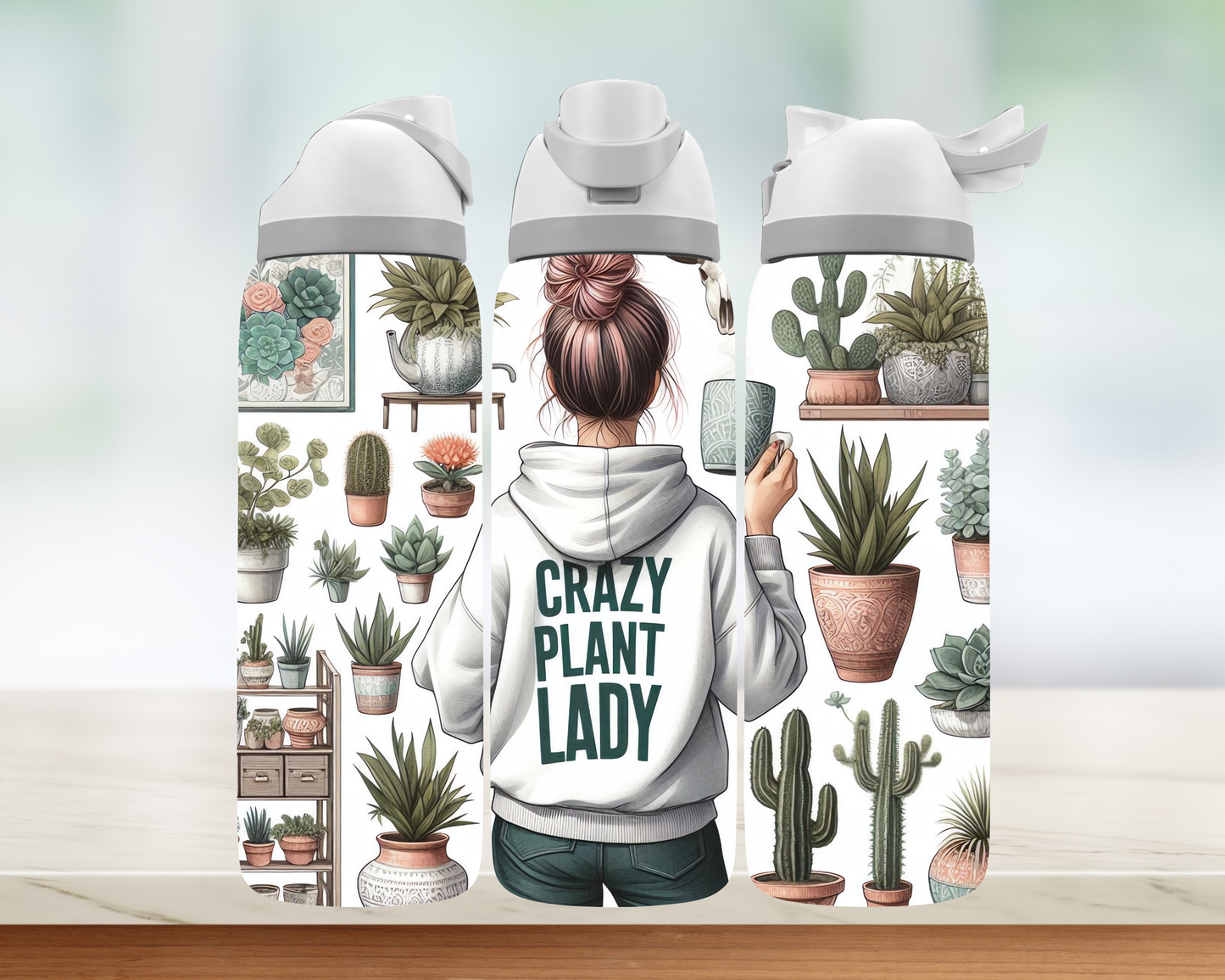 Bouteille style Owala - Accro aux plantes