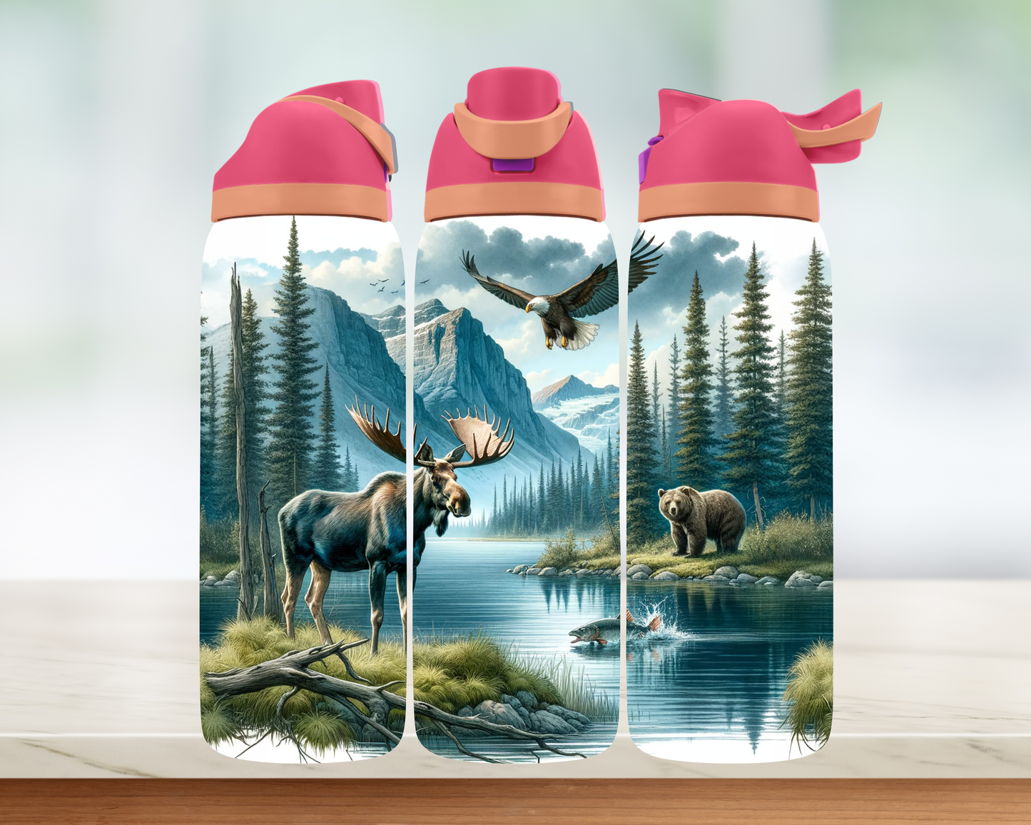 Bouteille style Owala - Paysage