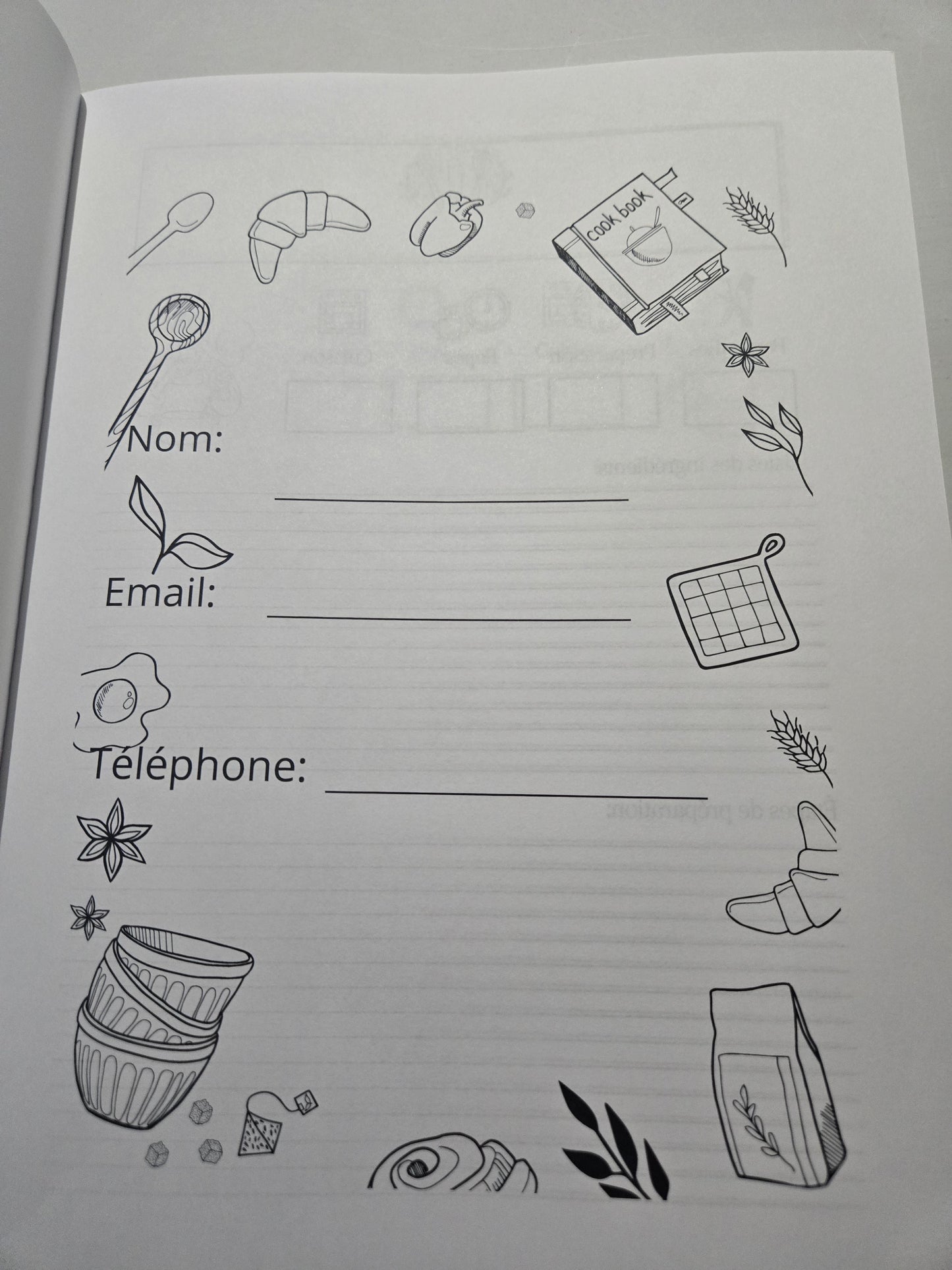 📖 Livre de recettes – 110 pages et plus