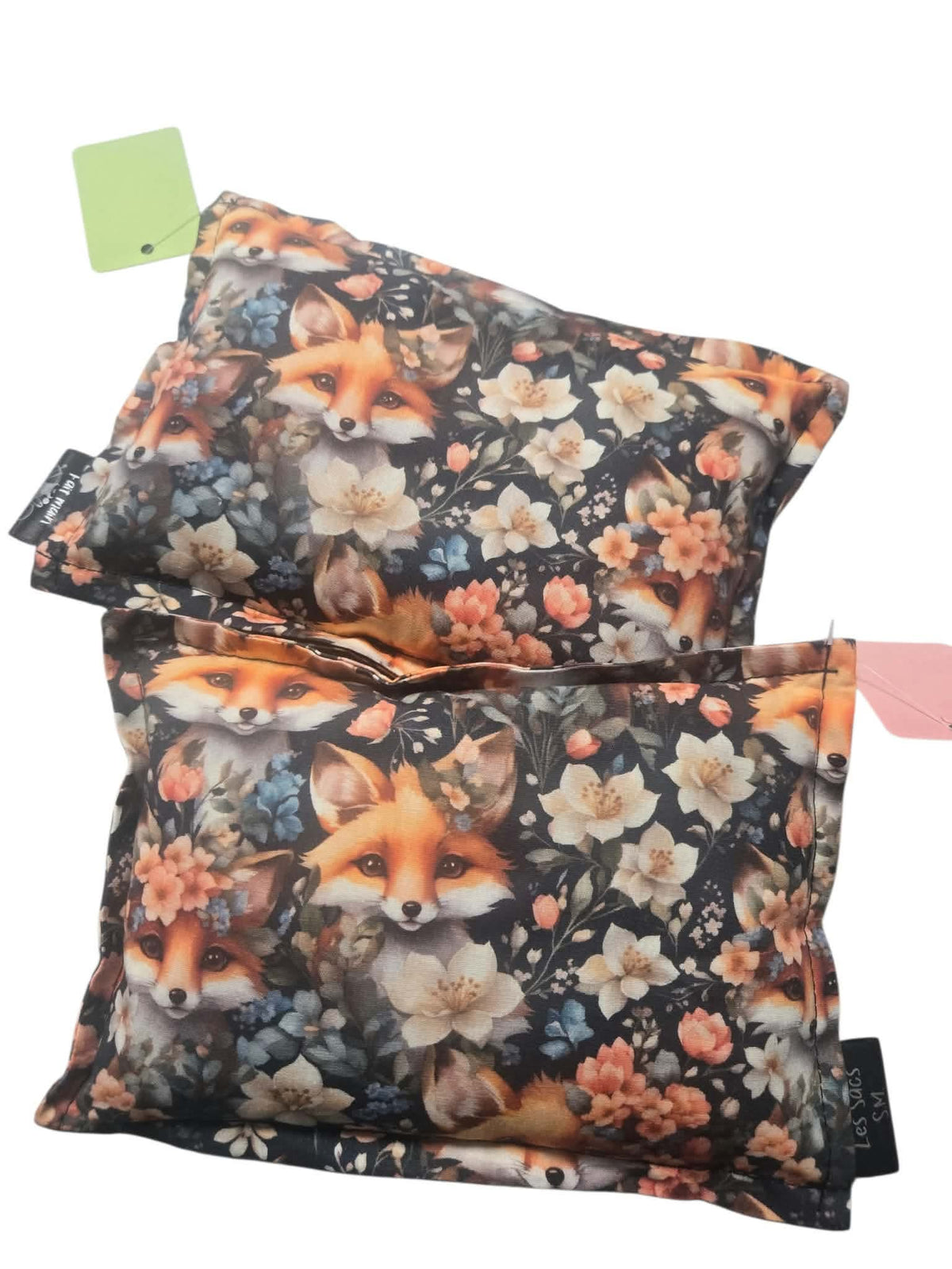 Petit sac chauffant - Sac SM - Renard fleuri