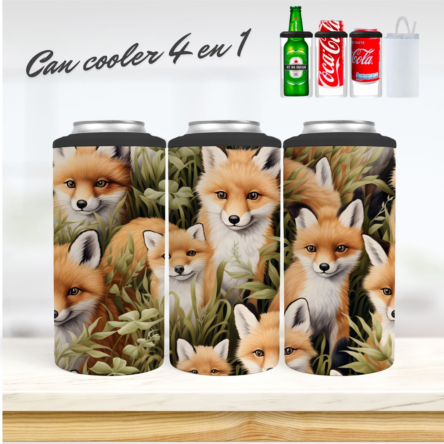 CAN COOLER 4 en 1 - Renard