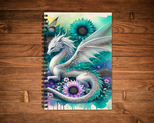 Cahier de notes - Dragon turquoise