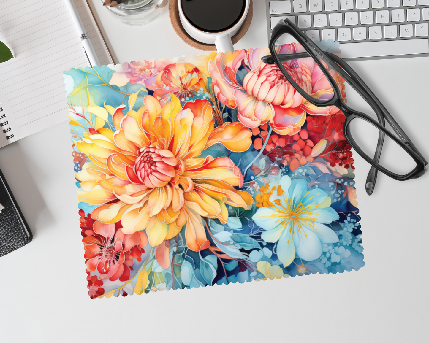 Linge lunette -  fleur