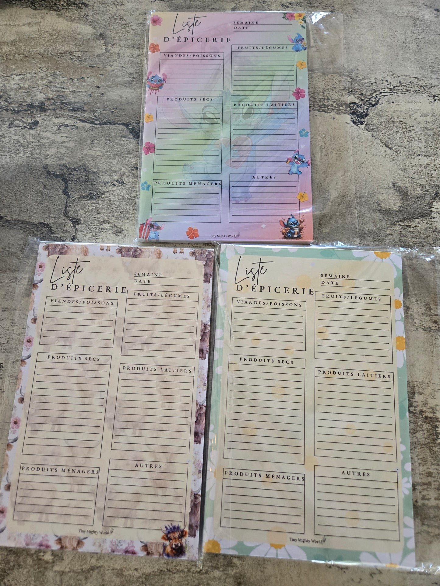 Liste d'épicerie