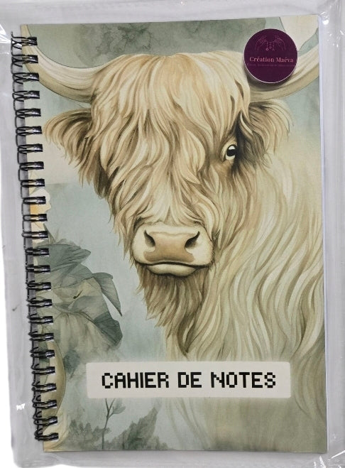 Cahier de note - Belle vache