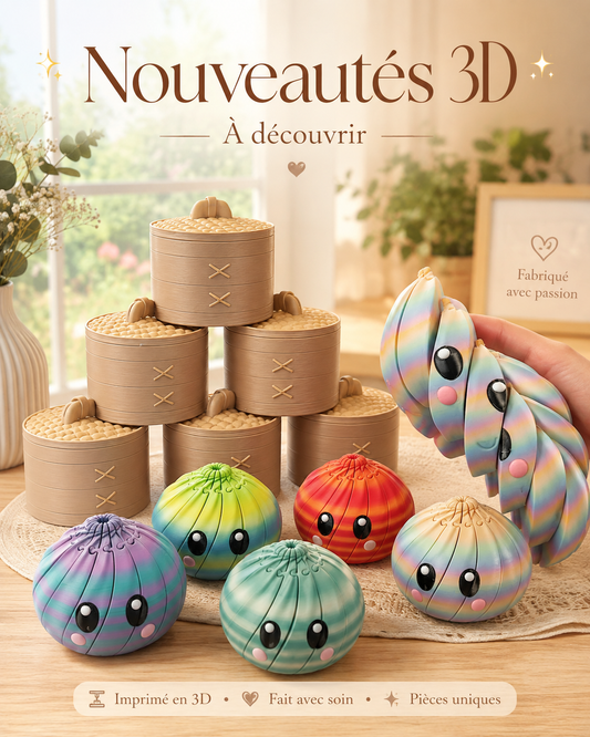 Boulettes mystères en 3D (série #1)