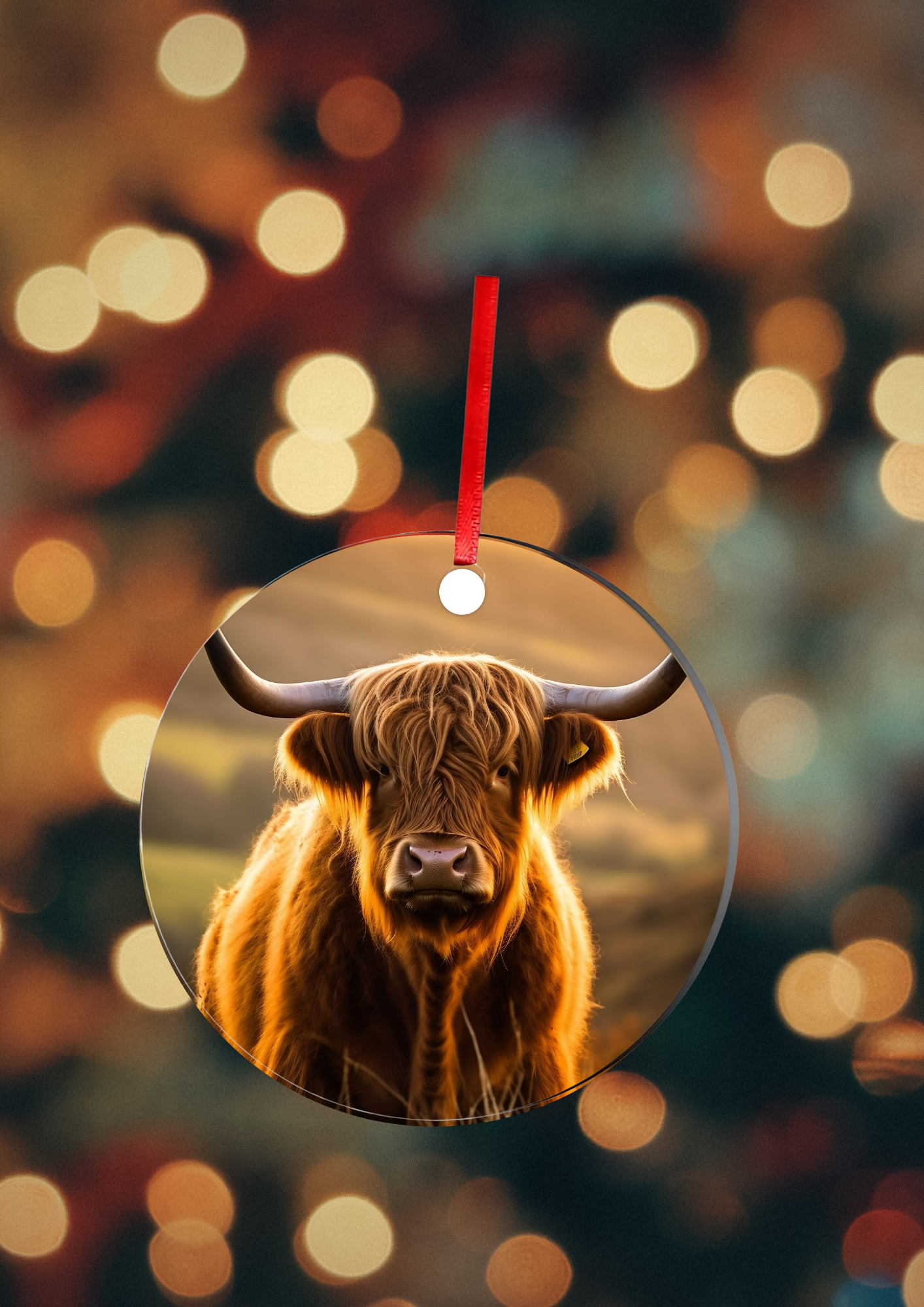 Boule de Noël  - Vache Highland
