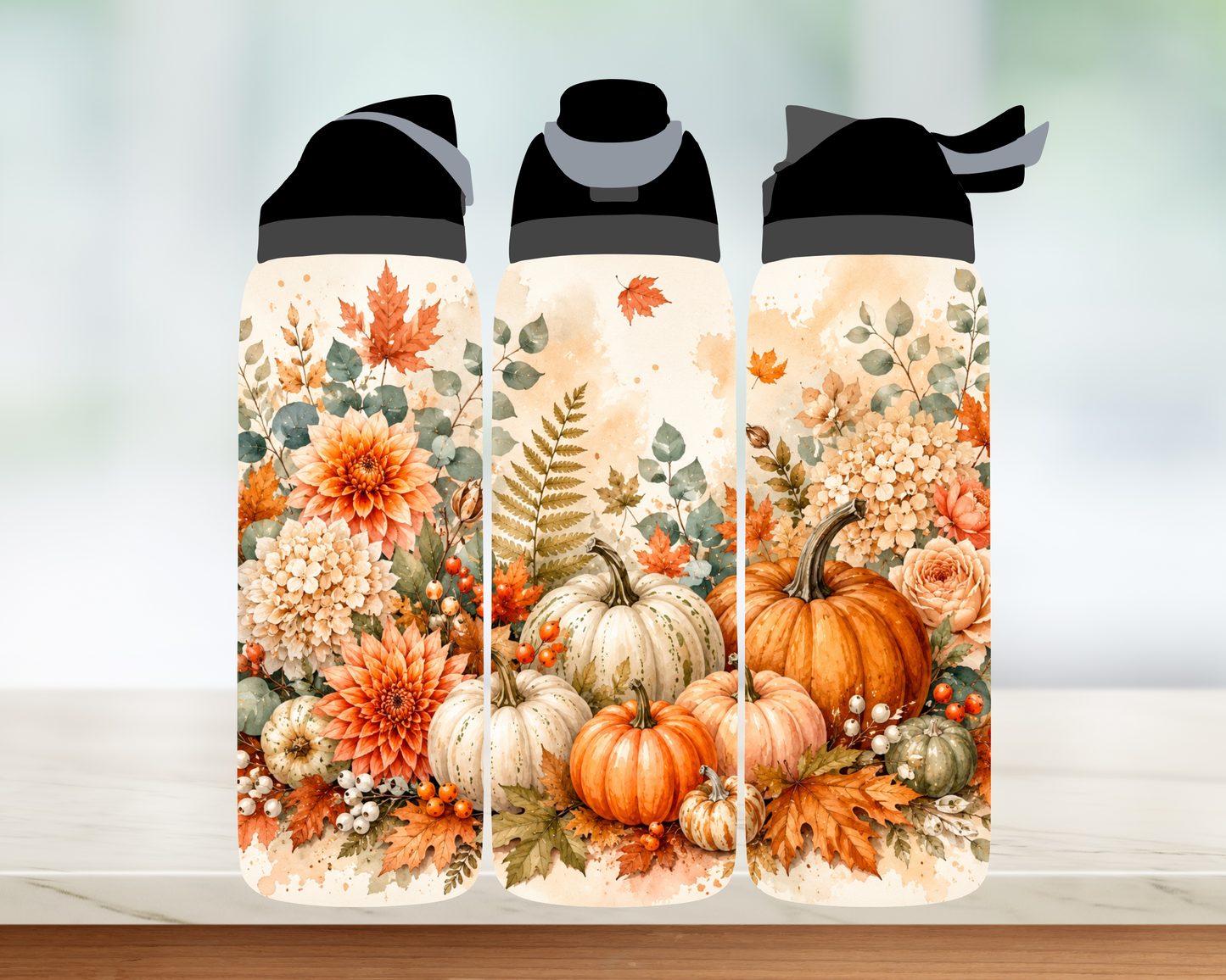 Bouteille Style Owala - Collection d'automne - 24 oz