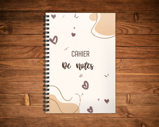 Cahier de notes - coeur