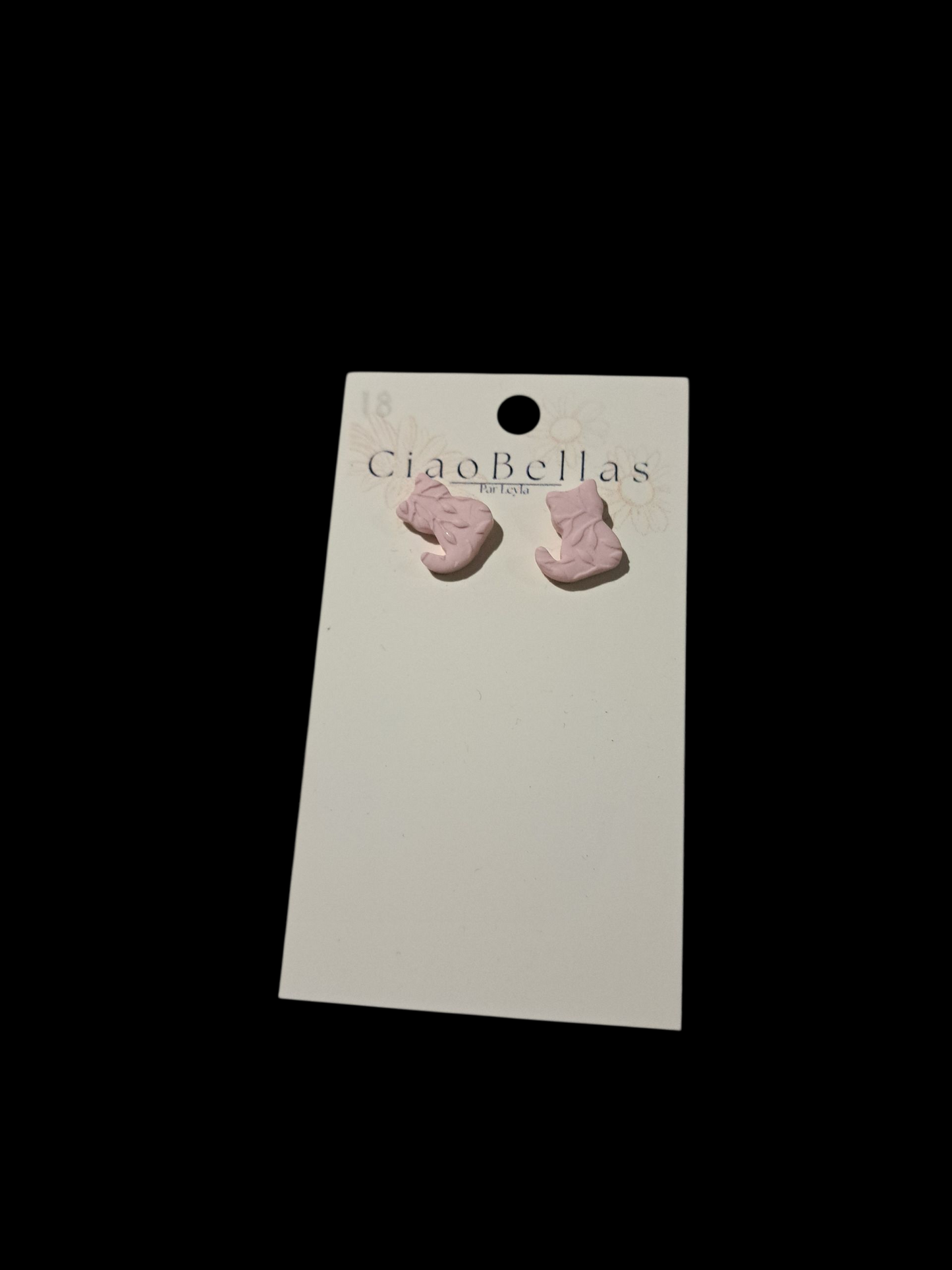 Boucle d'oreille chat