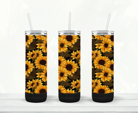Tumbler Speaker - Fleurs jaunes