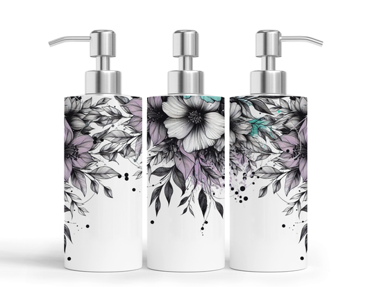 Pompe à savon - Fleurs