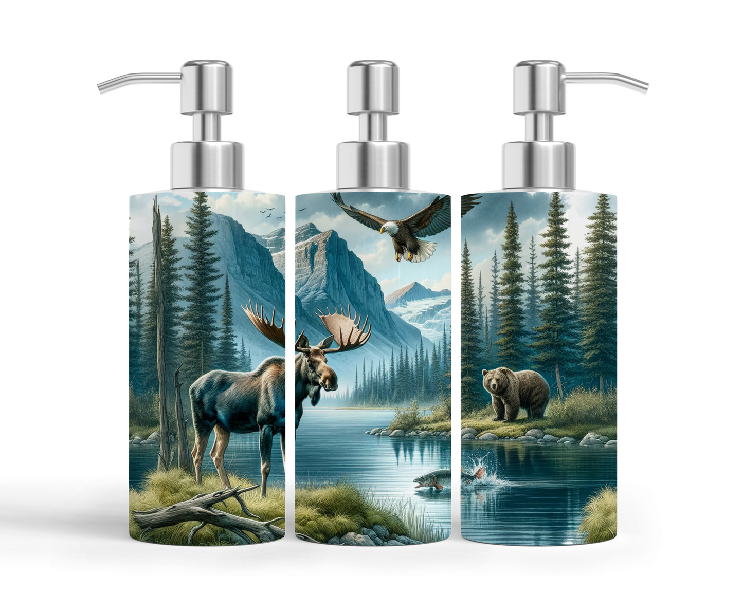 Pompe à savon - Paysage