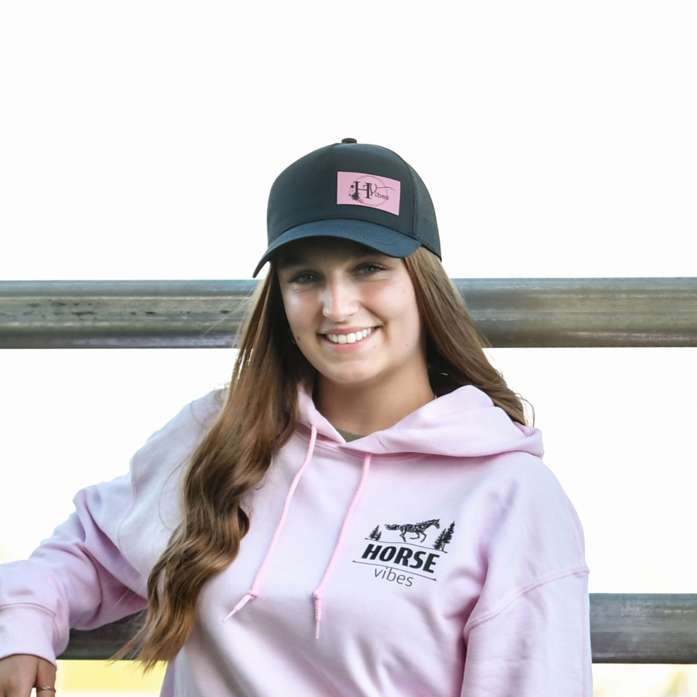Casquette noir & rose