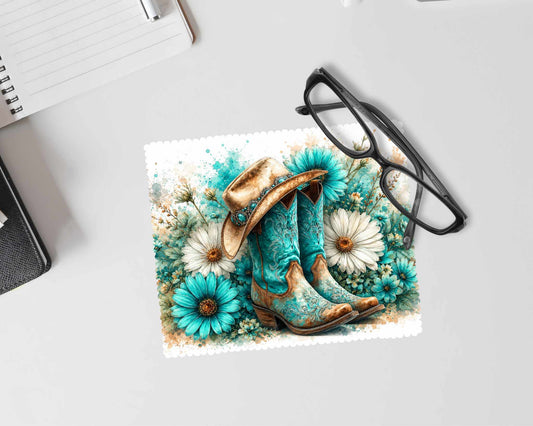 Linge à lunette - Bottes bleues