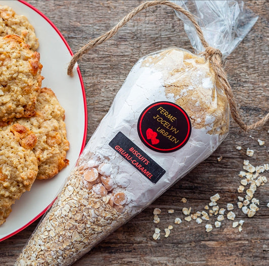 Biscuits gruau-caramel