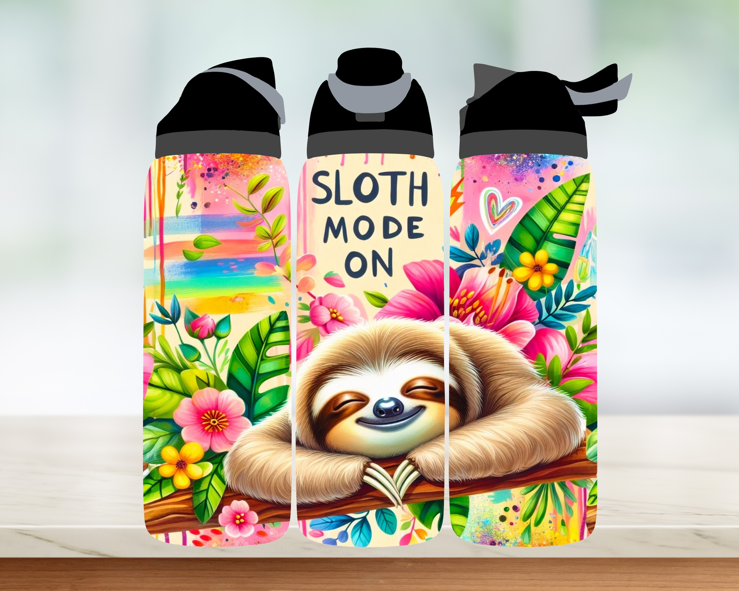 Bouteille style Owala - Sloth Mode On