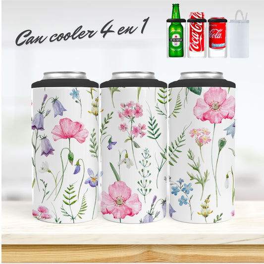 CAN COOLER 4 en 1 - Douces fleurs