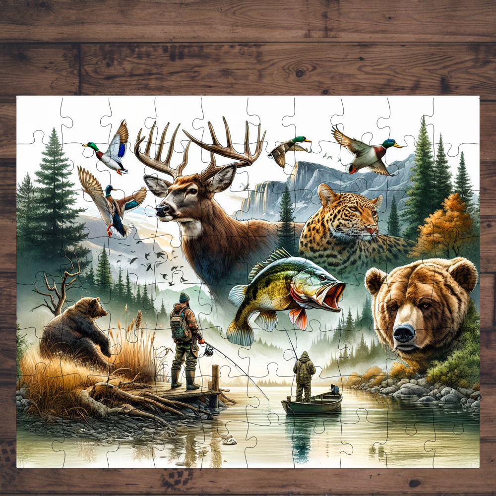 🧩 Casse-tête sublimé - Chasse&Pêche