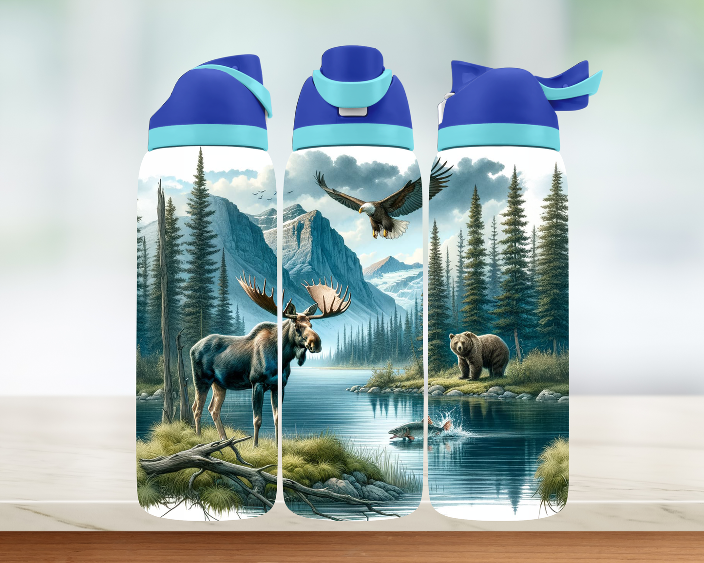 Bouteille style Owala - Paysage