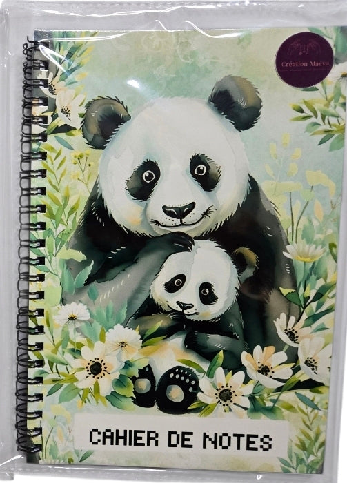 Cahier de note - Panda