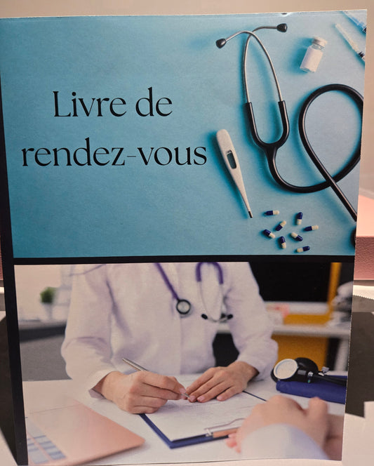 📘 Agenda de rendez-vous médical – Suivi santé complet