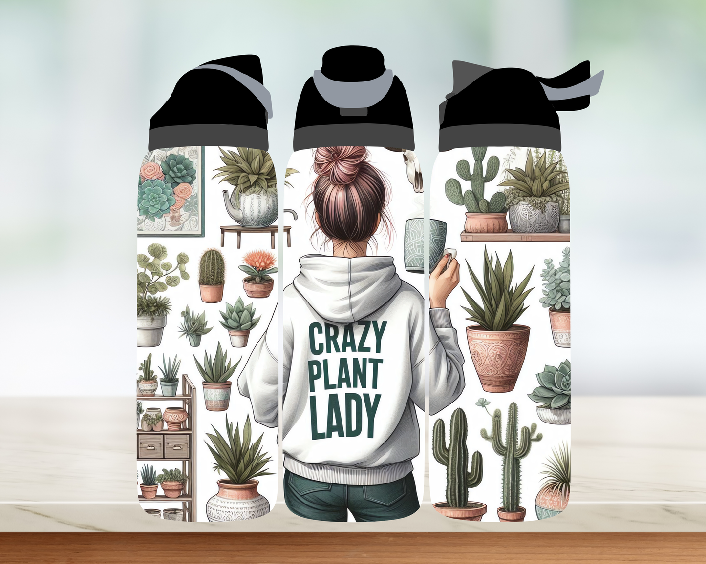 Bouteille style Owala - Accro aux plantes