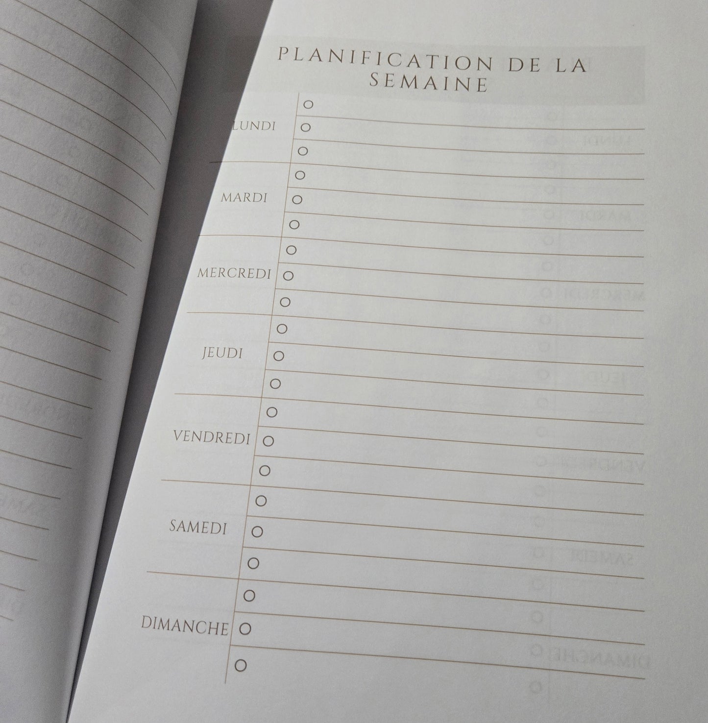 📒 Agenda 2026 – Style western & organisation quotidienne