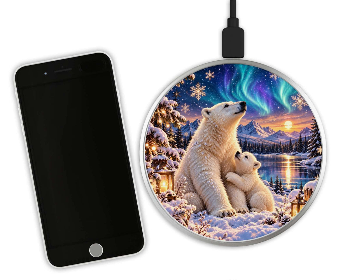 Chargeur sans fil - Ours polaire