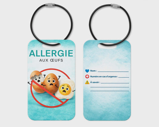 Étiquette d’alerte allergie ⚠️ - Aux Oeufs