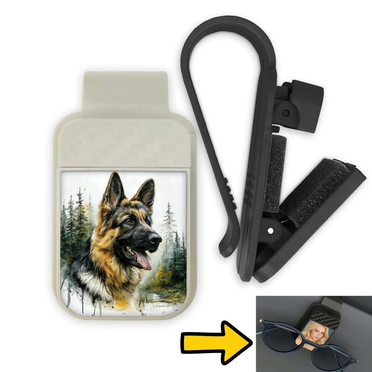 Porte-lunette pour voiture - Berger Allemand