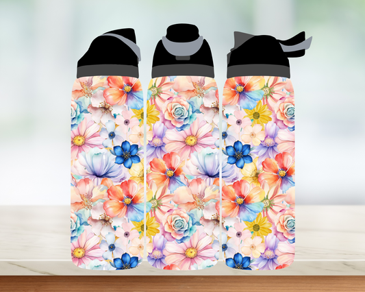 Bouteille style Owala - Fleurs