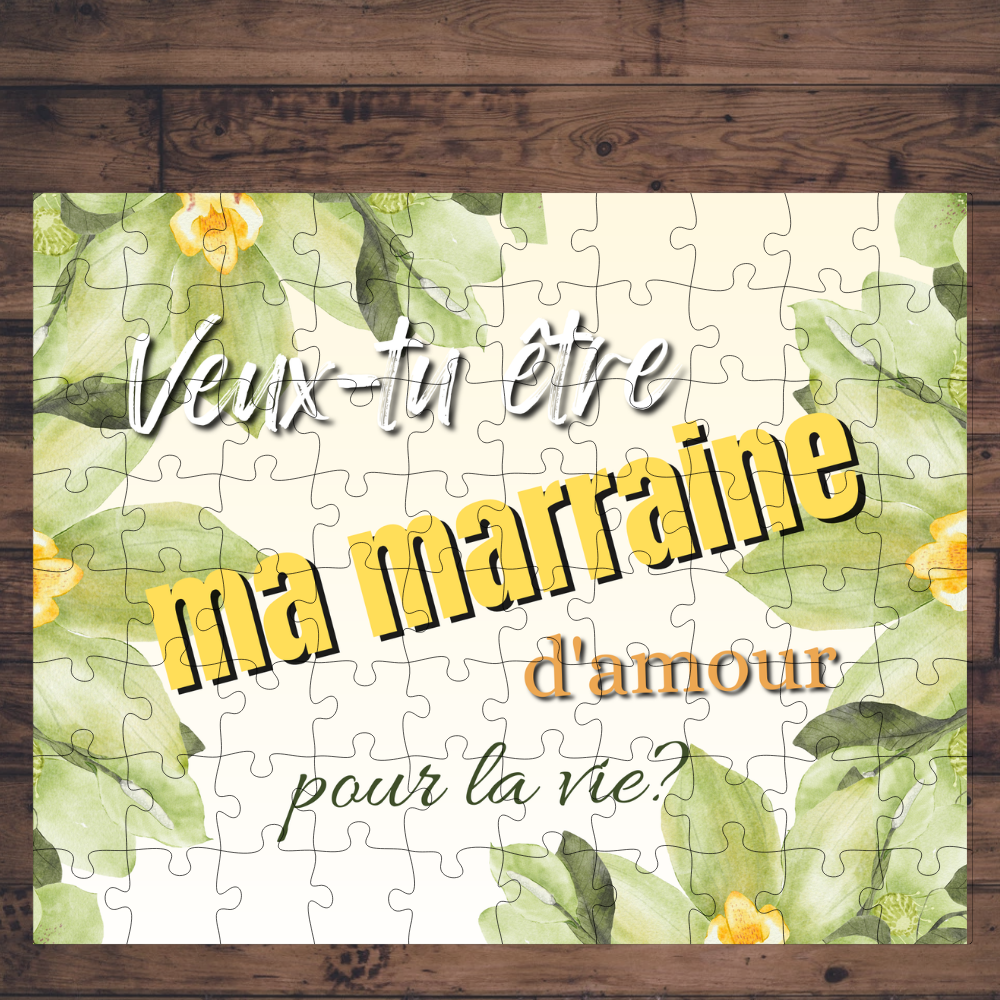 🧩 Casse-tête sublimé - marraine 2