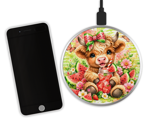 Chargeur sans fil - Vache melon