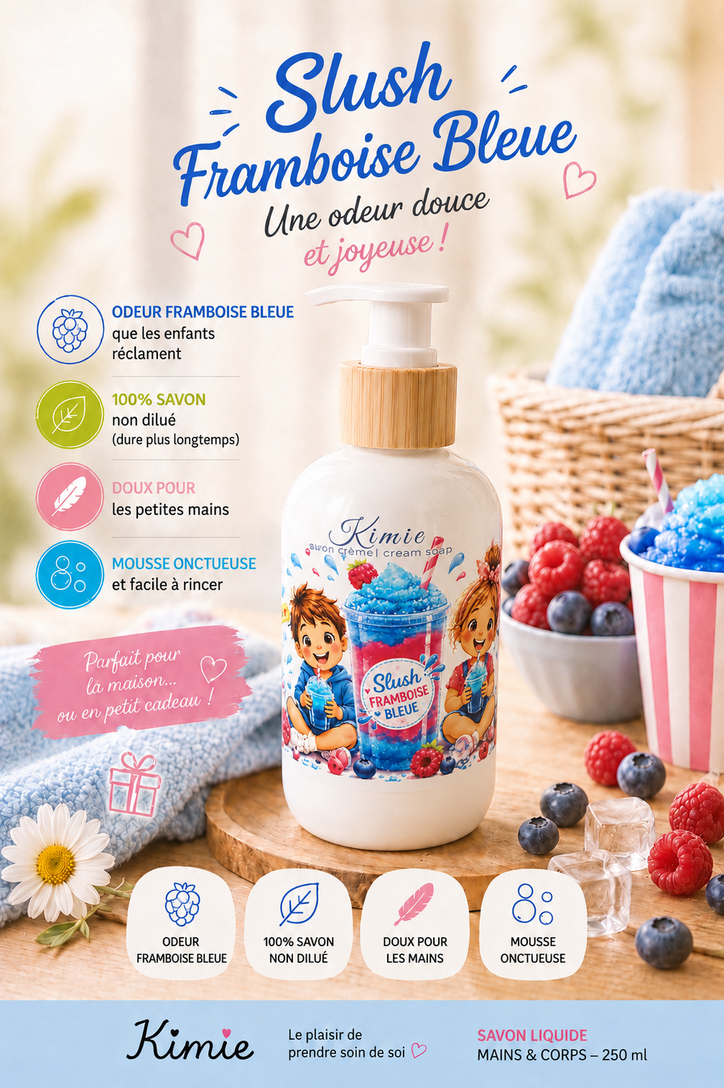 Savon liquide pour enfants - Kimie